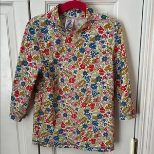 Floral Long Sleeve Swim Top